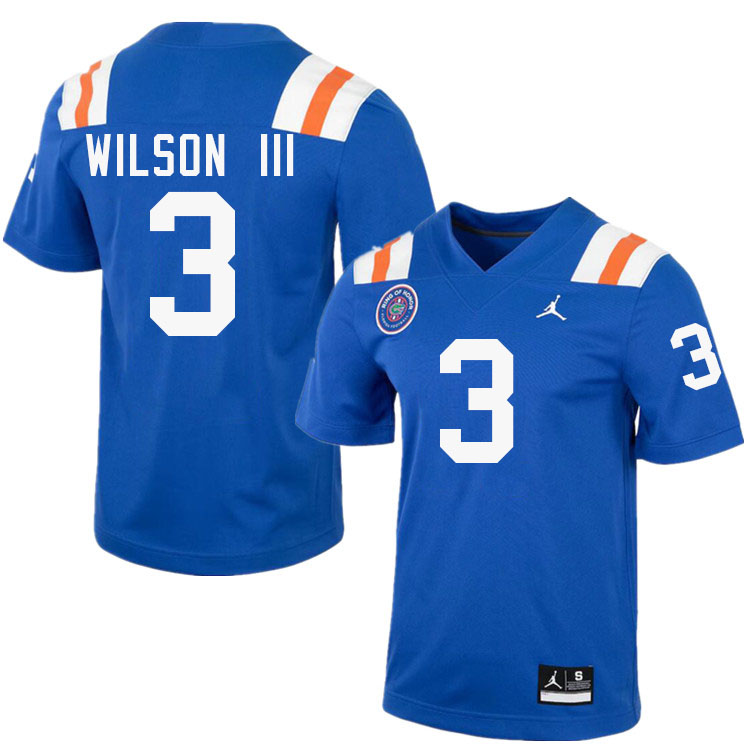 Eugene Wilson III Florida Jersey,Florida Gators #3 Eugene Wilson III Jersey Youth-Throwback Royal